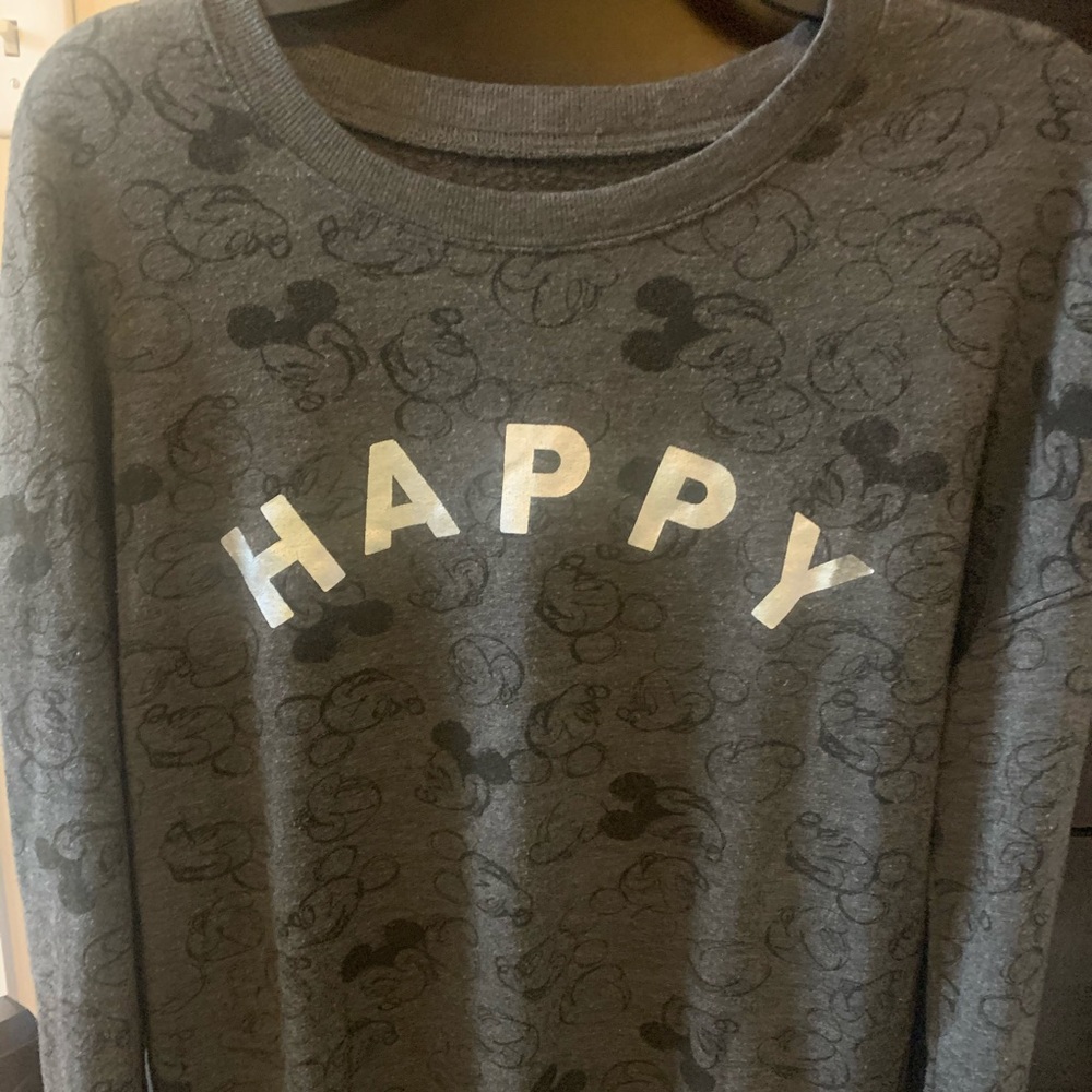 ‘Happy’ Mickey Mouse background stretch cotton